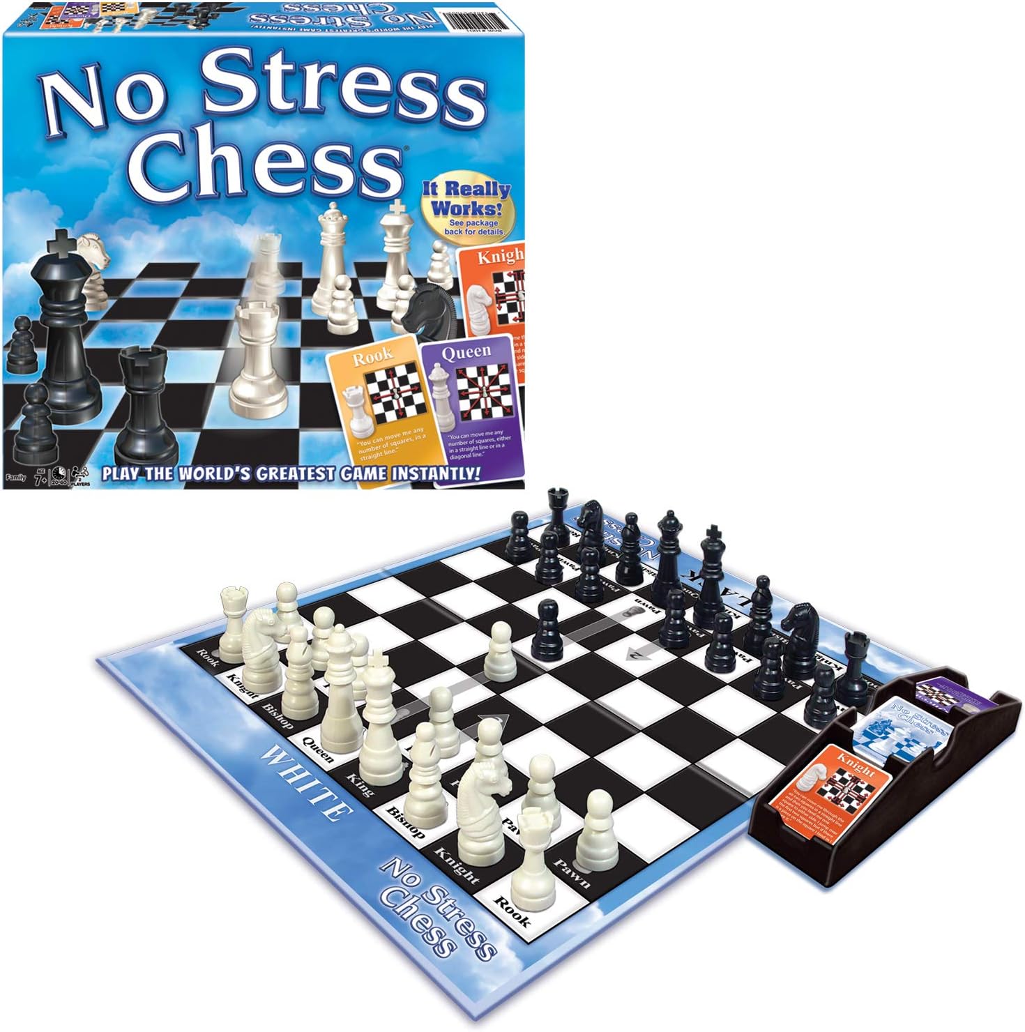 Winning Moves Games Winning Moves No Stress Chess, Natural (1091) for 2 players