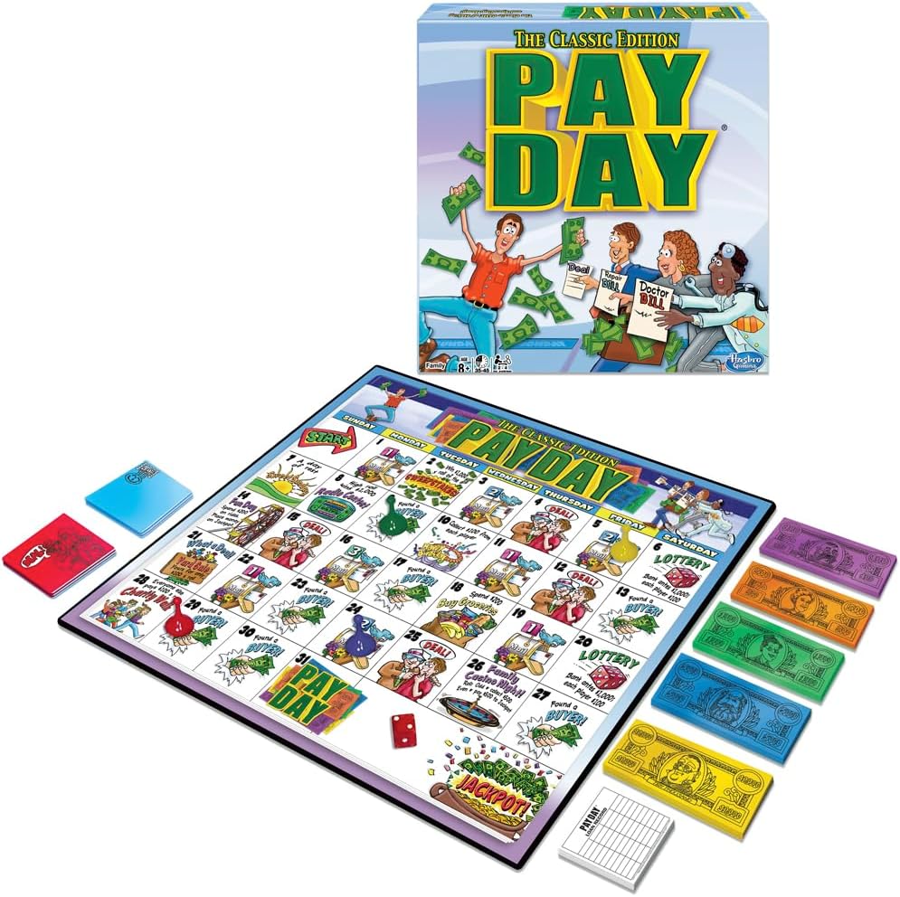 Winning Moves Games Pay Day, The Classic Edition, Multicolor 2.1 x 8.6 x 17.1 inches