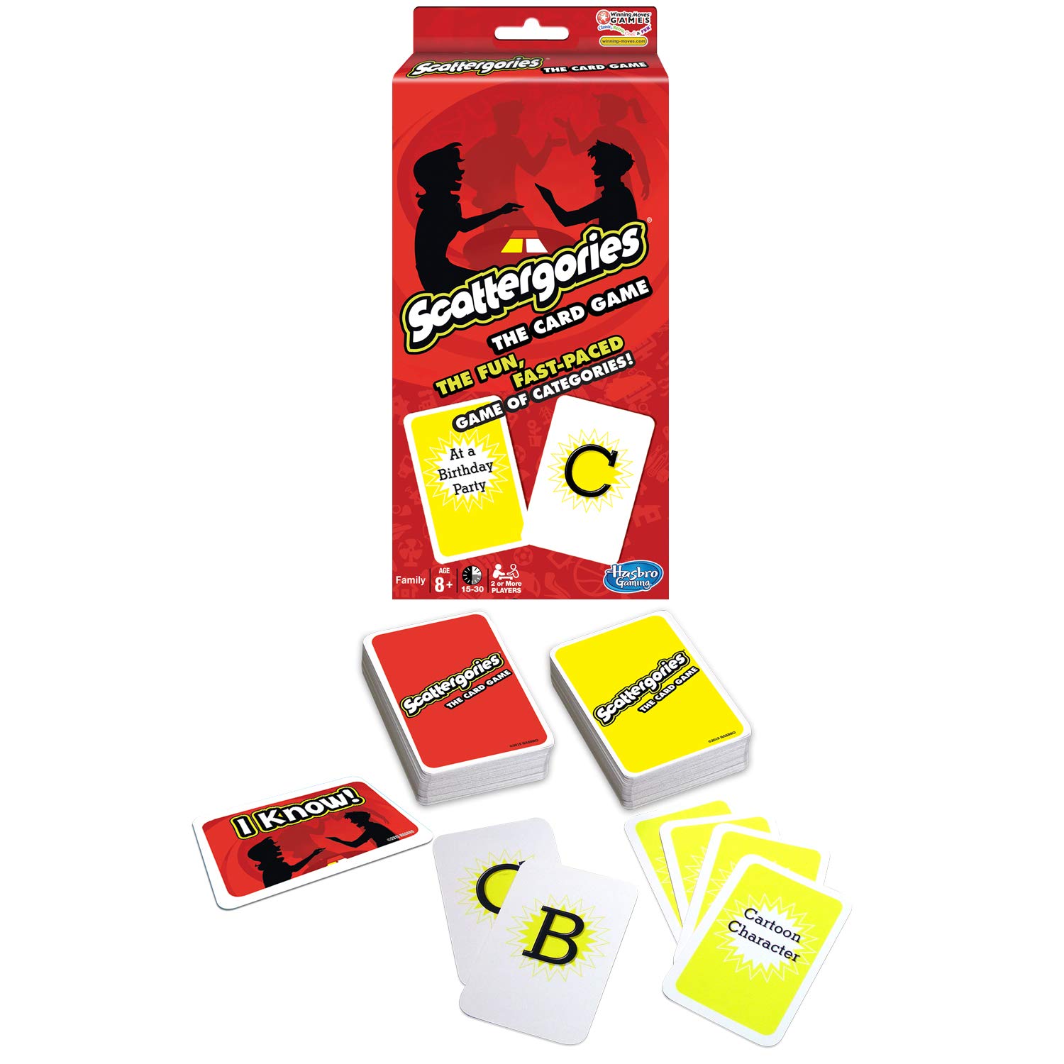 Scattergories The Card Game Your Favorite Categories Game Meets Slap Jack For At Home, On a Road Trip, or Vacation 2 or More Players Ages 8 and Up