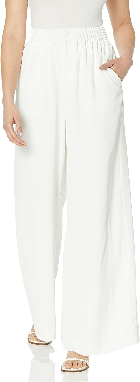 The Drop Women' Snow White Silky Pull-On Pants by @carolinecrawford