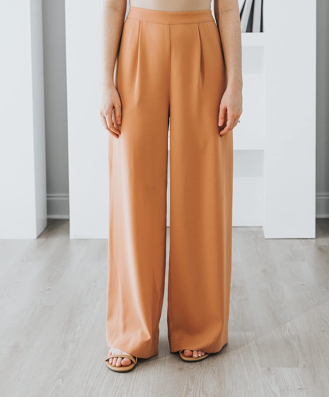 The Drop Women' Cork Wide Leg Pull-On Pant by @withloveleena
