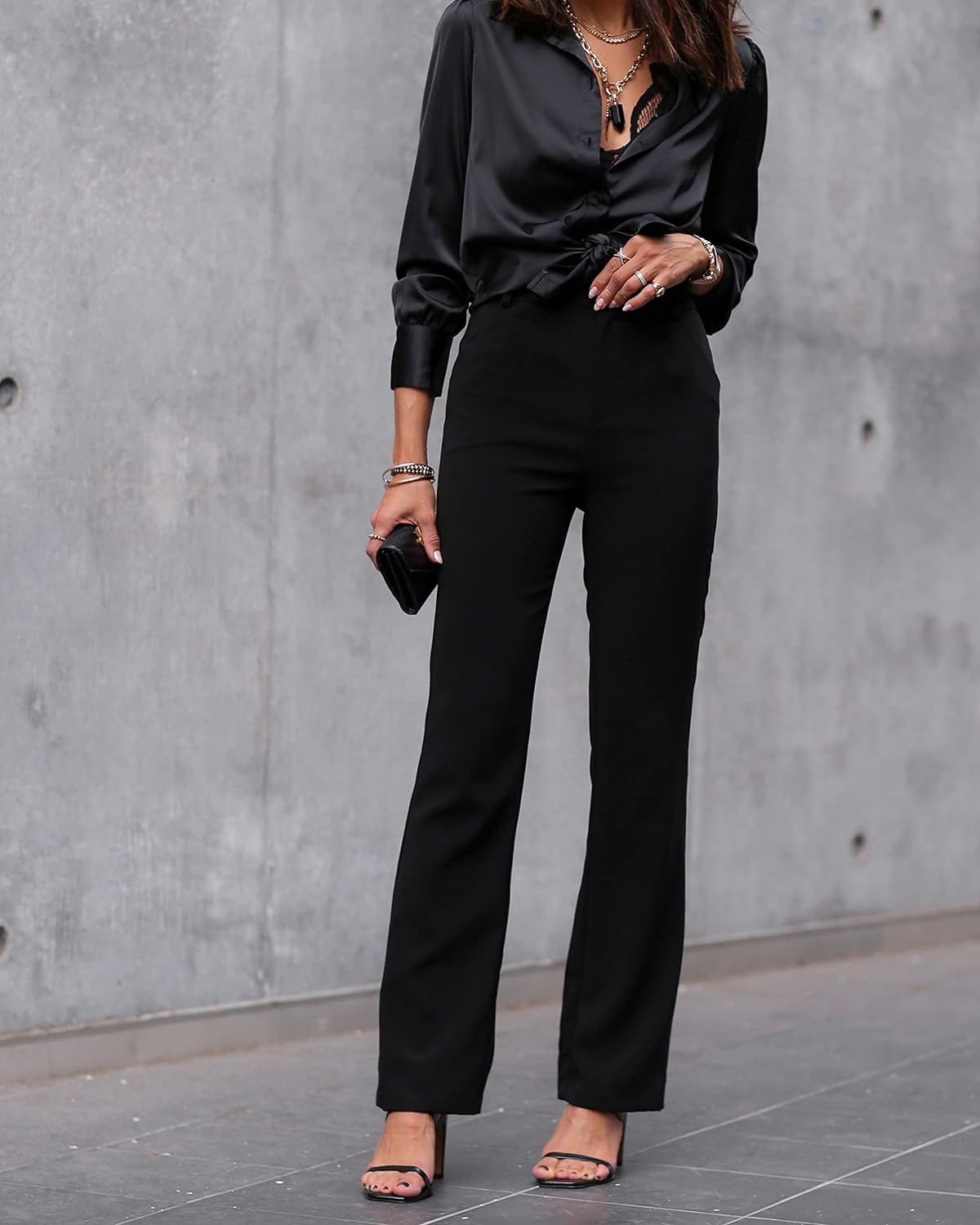 The Drop Women' Standard Black High Waist Tailor Pant by @Lucyswhims