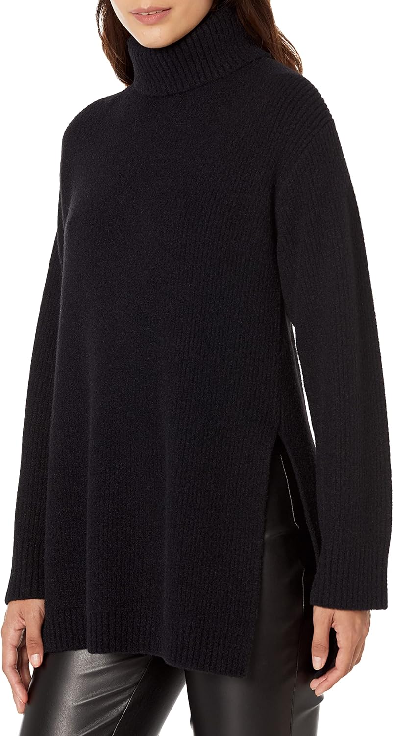 The Drop Women' Grayson Super Soft Drop-Shoulder Turtleneck Sweater