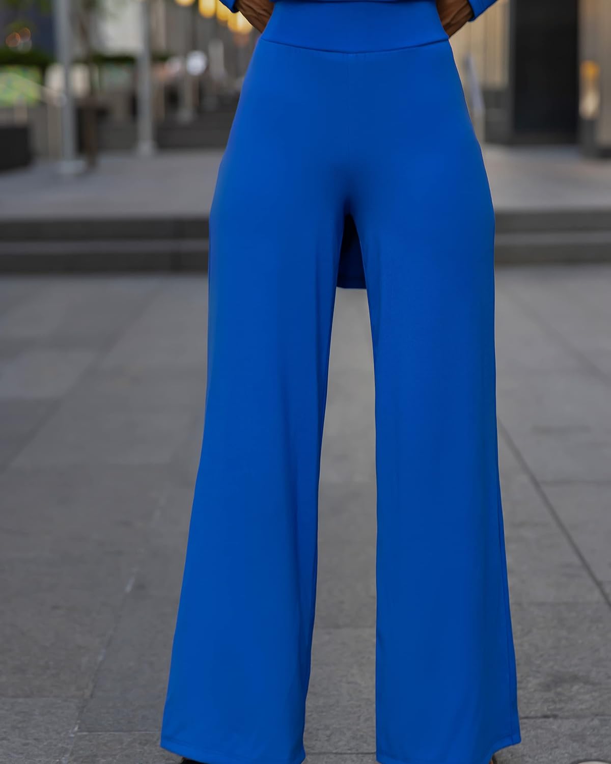 The Drop Women' Electric Blue Knit Pant by @aissatatdiallo