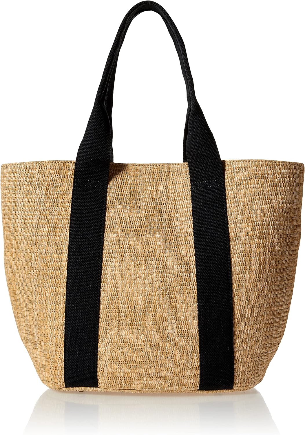 The Drop Women' Tracy Large Canvas Detail Straw Tote