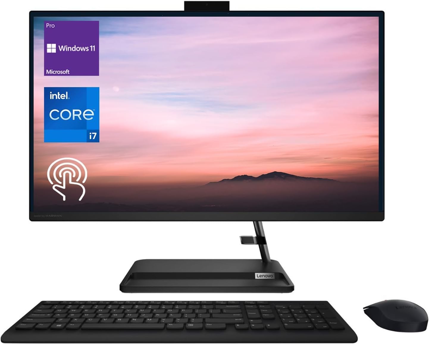 Lenovo 2023 IdeaCentre 3 Premium All-in-One Business Desktop, 27 FHD Touchscreen Display, Intel Core i7-13620H, 32GB RAM, 2TB SSD, Webcam, HDMI, Wireless Mouse & Keyboard, Wi-Fi 6, Windows 11 Pro