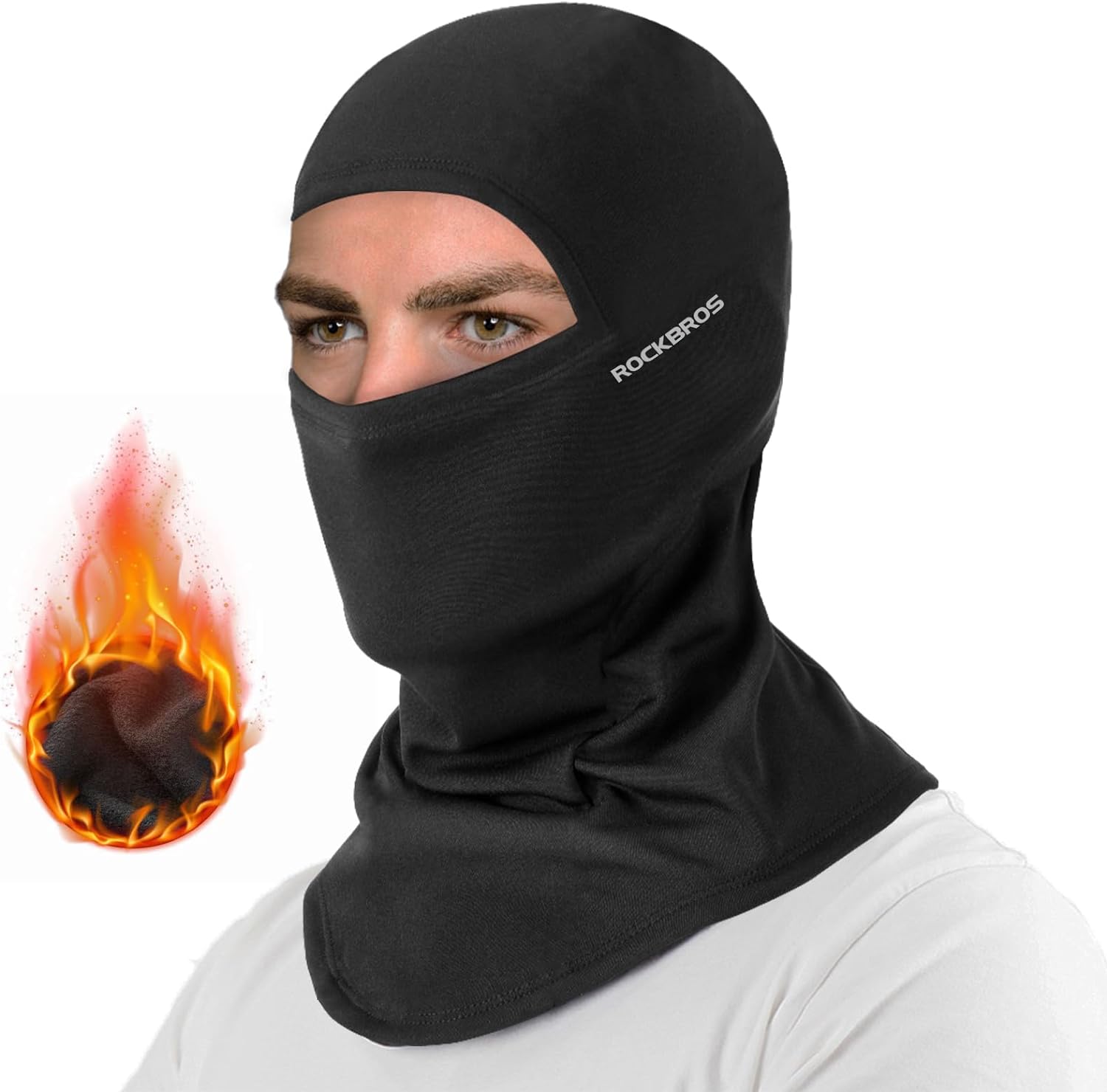 ROCKBROS Cold Weather Balaclava Ski Mask for Men Windproof Thermal Winter Scarf Mask Women Neck Warmer Hood for Cycling