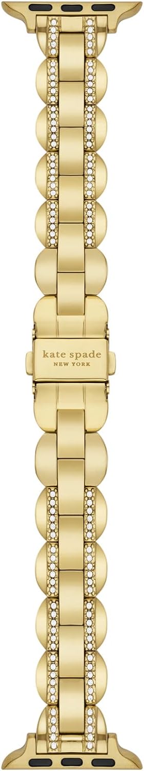 Kate Spade New York Interchangeable Stainless Steel Band Compatible with Your 38/40/41mm Apple Watch- Straps for Apple Watch Series 8/7/6/5/4/3/2/1/SE