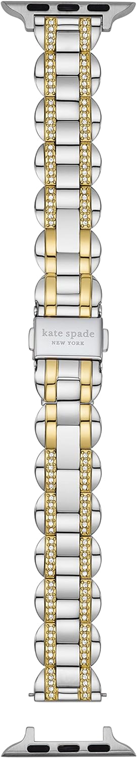 Kate Spade New York Interchangeable Stainless Steel Band Compatible with Your 38/40/41mm Apple Watch- Straps for Apple Watch Series 8/7/6/5/4/3/2/1/SE