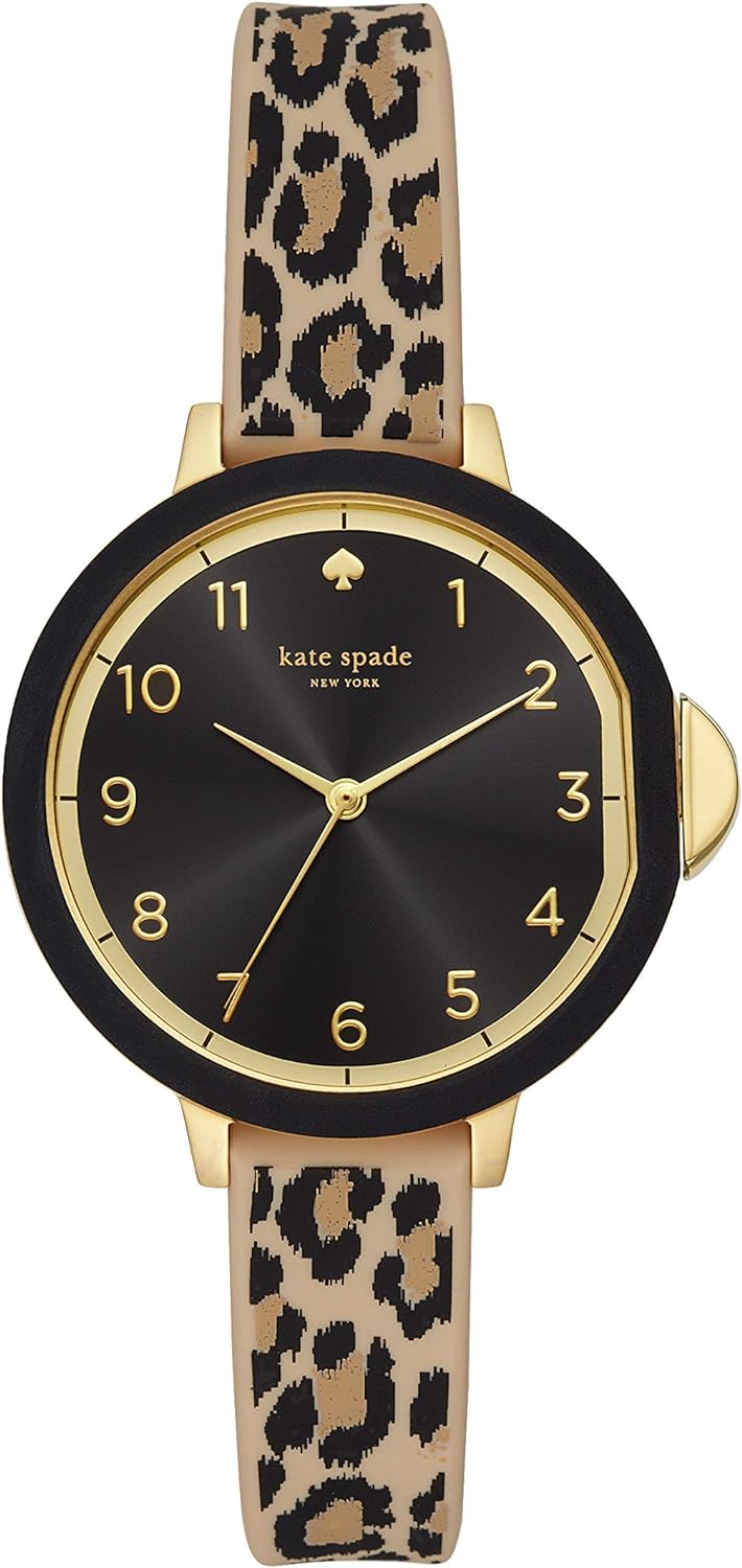 Kate Spade New York Women' Park Row Stainless Steel and Silicone Quartz Watch