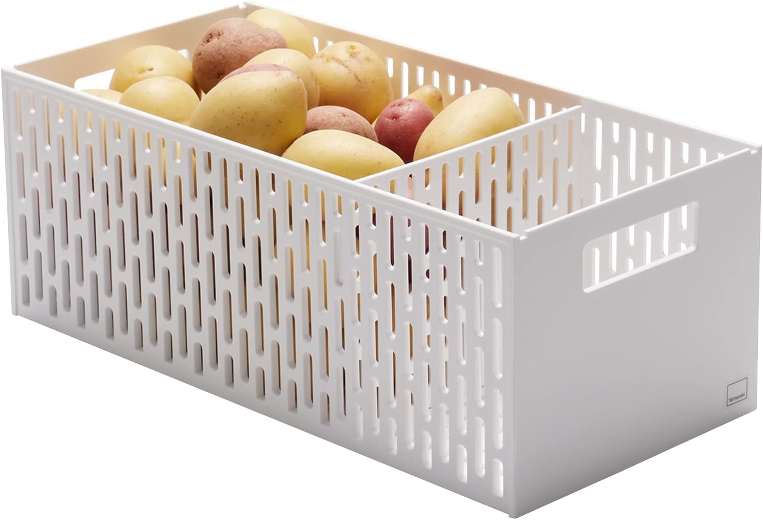 Yamazaki Home Stacking Baskets / Fruit Basket / Vegetable Basket ABS Plastic One Size White
