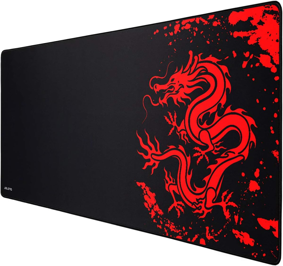 JIALONG Gaming Mouse Pad Large Size 35.4 X 15.7X 0.12inches Desk Mousepad with Personalized Design for Laptop, Computer PC - Red Dragon