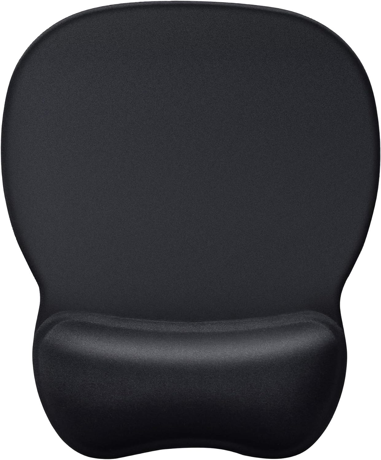 MROCO Ergonomic Mouse Pad with Gel Wrist Support, Comfortable Mousepad with Smooth Wrist Rest Surface and Non-Slip PU Base for Pain Relief, Computer, Laptop, Office & Home, 9.4 x 8.1 in, Black