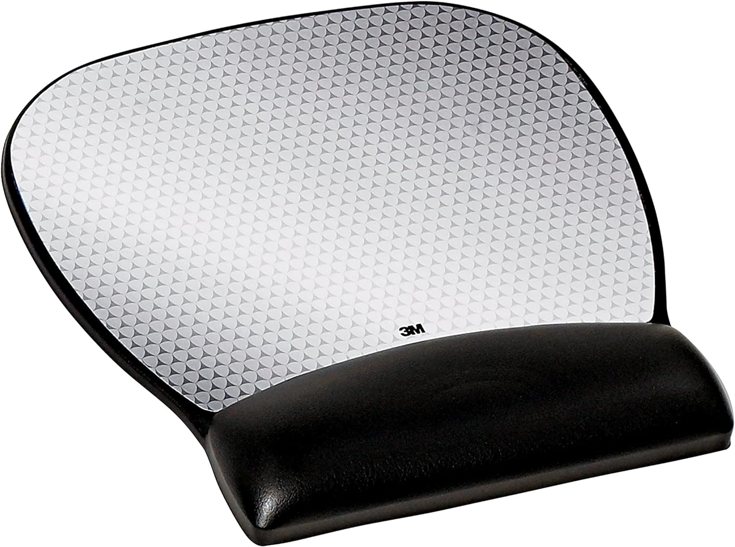 3M Precise Mouse Pad with Gel Wrist Rest, Soothing Gel Comfort with Durable, Easy to Clean Leatherette Cover, Optical Mouse Performance and Battery Saving Design, 9.2 x 8.7, Black (MW310LE)