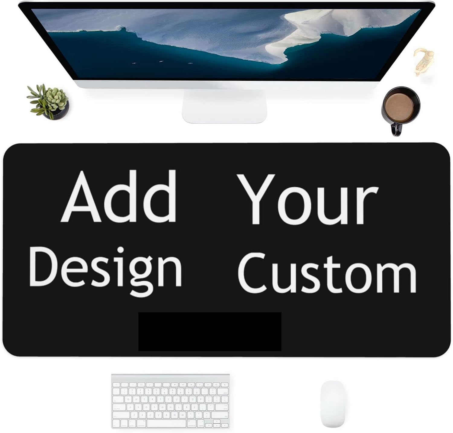 Custom Mouse Pad Extended Desk Mat Add Your Picture Logo Text Personalized Keyboard Pad Customized Large Mousepad for Gaming Office Work Home (16x35.5in)