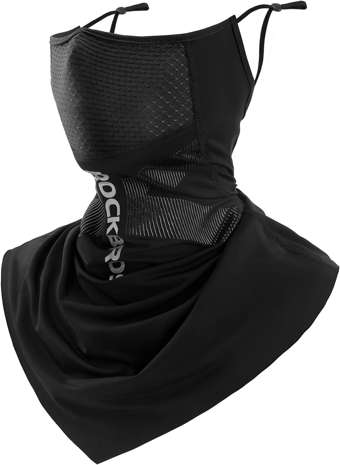 ROCKBROS Cooling Neck Gaiter with Ear Loops Summer Face Coverings for Men Women Cycling Fishing Mask