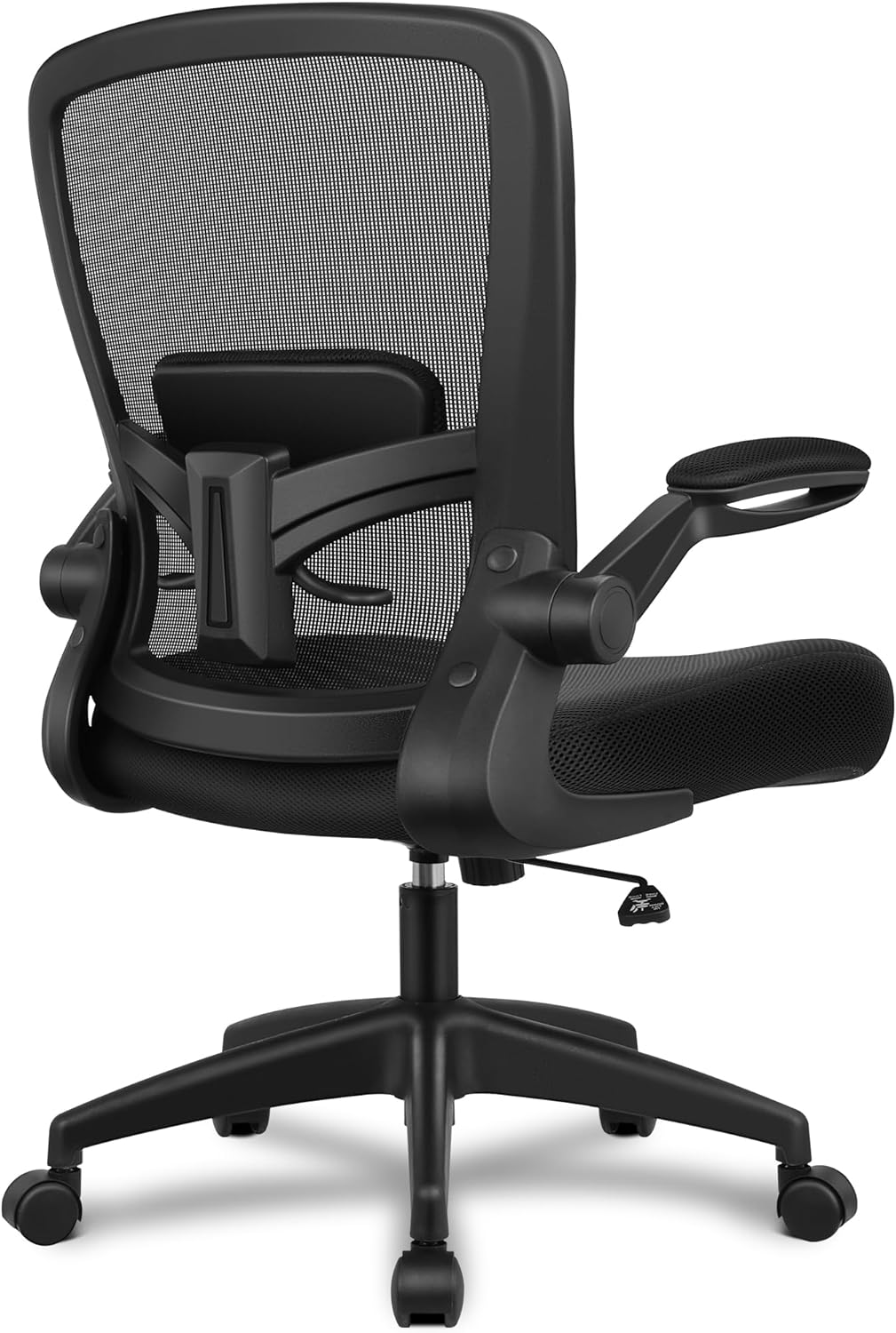 FelixKing Ergonomic Office Chair with Adjustable High Back, Breathable Mesh, Lumbar Support, Flip-up Armrests, Executive Rolling Swivel Comfy Task Computer Chair for Home Office (Black)