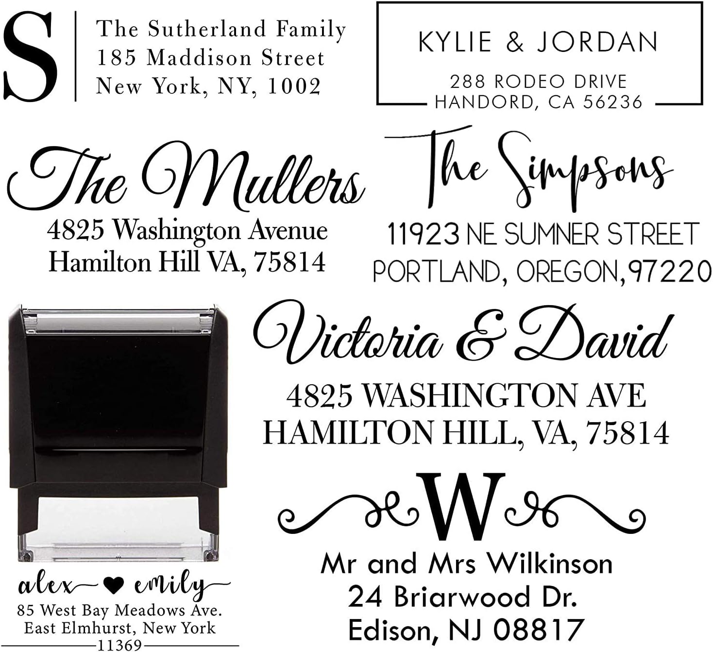 Address Stamp Self Inking Choose Design Custom Self-Inking Stamp Wedding Invitation Stamp