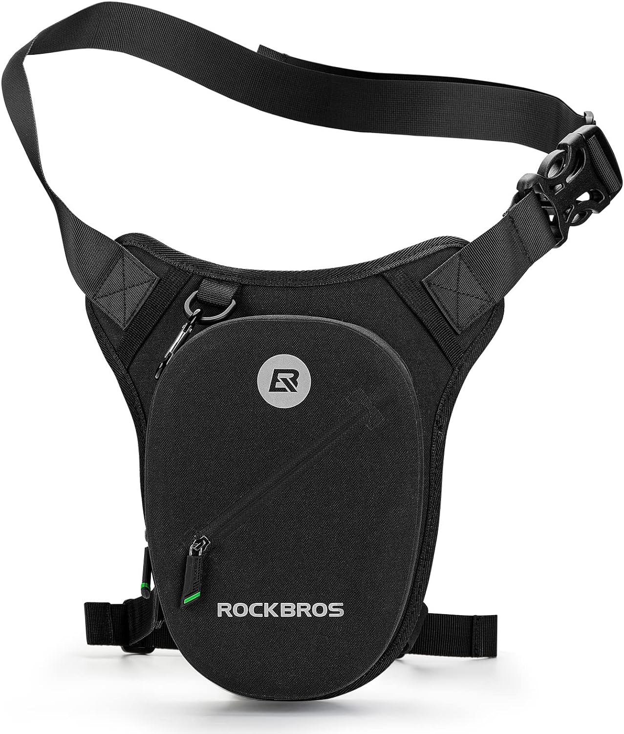 ROCKBROS Motorcycle Drop Leg Bag Small Waterproof for Men Women Bike Riding Cycling Hiking Waist Pack Thigh Fanny Pouch Outdoor Travel Camping Casual Daypack Black