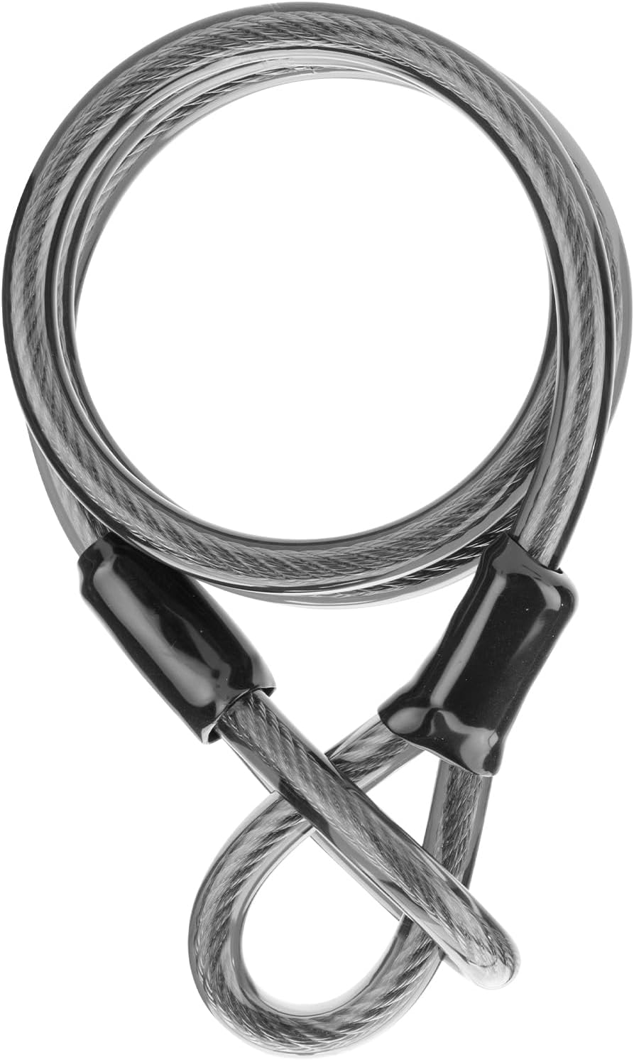 ROCKBROS Bike Steel Cable, 12mm (1/2 inch) Thick Heavy Duty Security Vinyl Coated Flexible Steel Cable with Loop End (6.65ft)