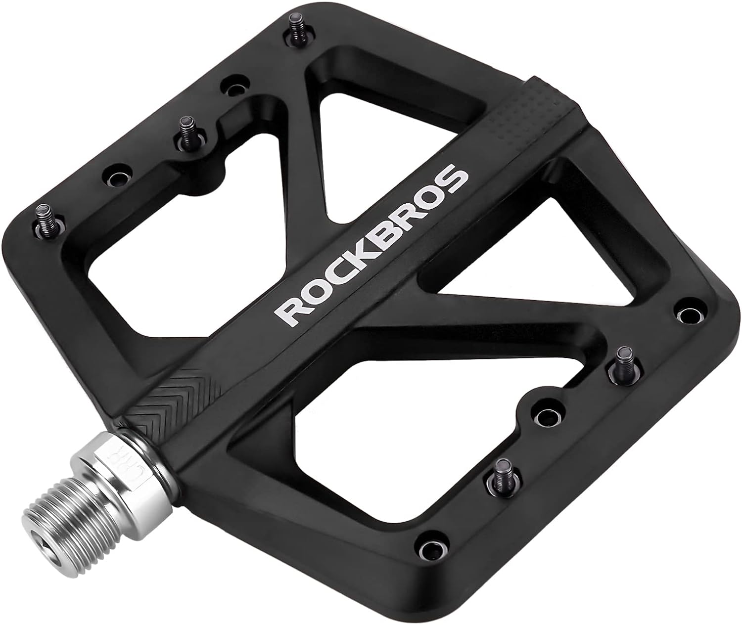 ROCKBROS Mountain Bike Pedals MTB Pedals Lightweight Nylon Composite Bicycle Flat Pedals 9/16 DU Bearing Bike Platform Pedals for BMX MTB Mountain Road Bike