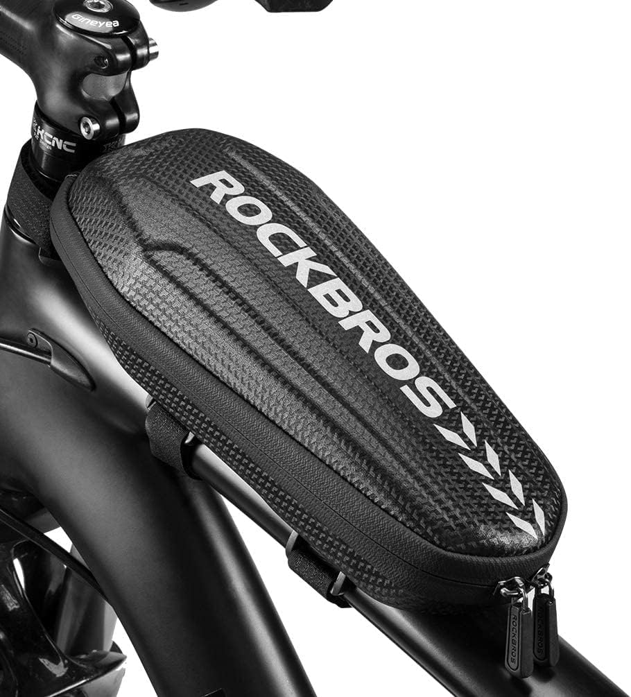 ROCKBROS Top Tube Bike Bag Bike Front Frame Bag EVA Bicycle Bag Bike Accessories Pouch Storage Pack Water Resistant Bike Phone Bag Below 6.2/6.5 for Mountain Road Bike