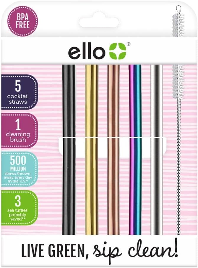 We love these straws. Theyre the perfect size for cocktails, easy to hand wash or toss in the dishwasher. We have had them for a few months and theyre holding up great. No discoloration, fun colors, and the perfect size for a mule mug or cocktail glass.