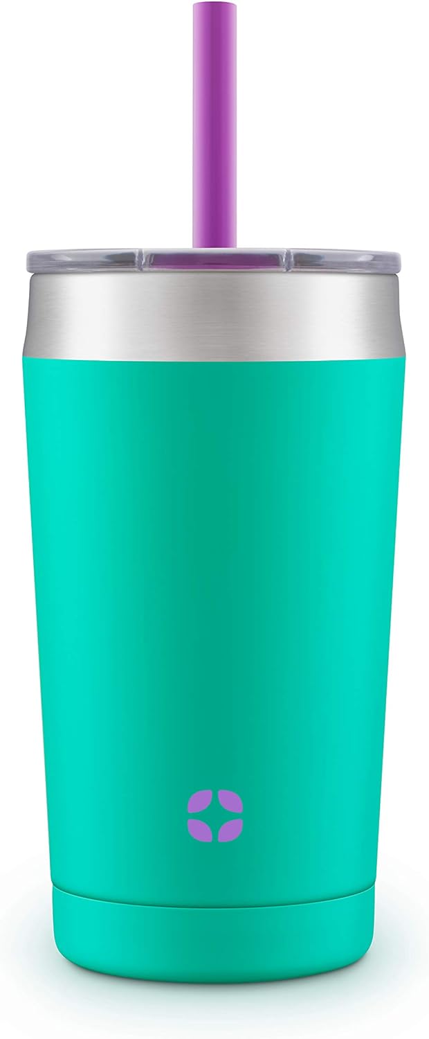 I was in search of a insulated cup for my toddler when we have smoothies and after trying several out, this was by far the best one! I love that the lid screws on and when the straw is removed and the top is closed it is completely spill proof. The only downfall was I ordered the grey color twice and both times I was sent the teal color. Minor technicality, but still slightly annoying. The cup itself though is AWESOME and highly recommended. I've only ever used it for a couple hours at a time, b