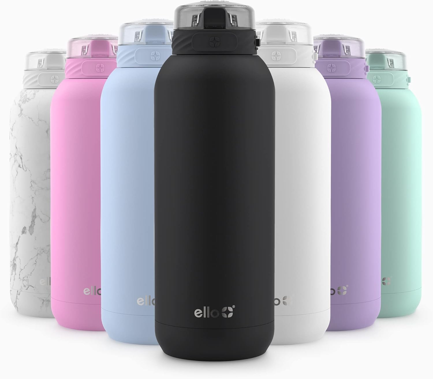 Ive tried a ton of insulated bottles and mugs over the years and this one is by far my favorite, both because its a straw (you dont have to tilt the mug to drink out of it you just hold it up to your mouth vertically - this is a real plus if you have ice in it, because tilting with ice sometimes means either a gush or the opening blocked by ice), and also because of the flip-cap that covers the whole top (if youre moving through a crowd that keeps your sippy-hole nice and clean from other pe