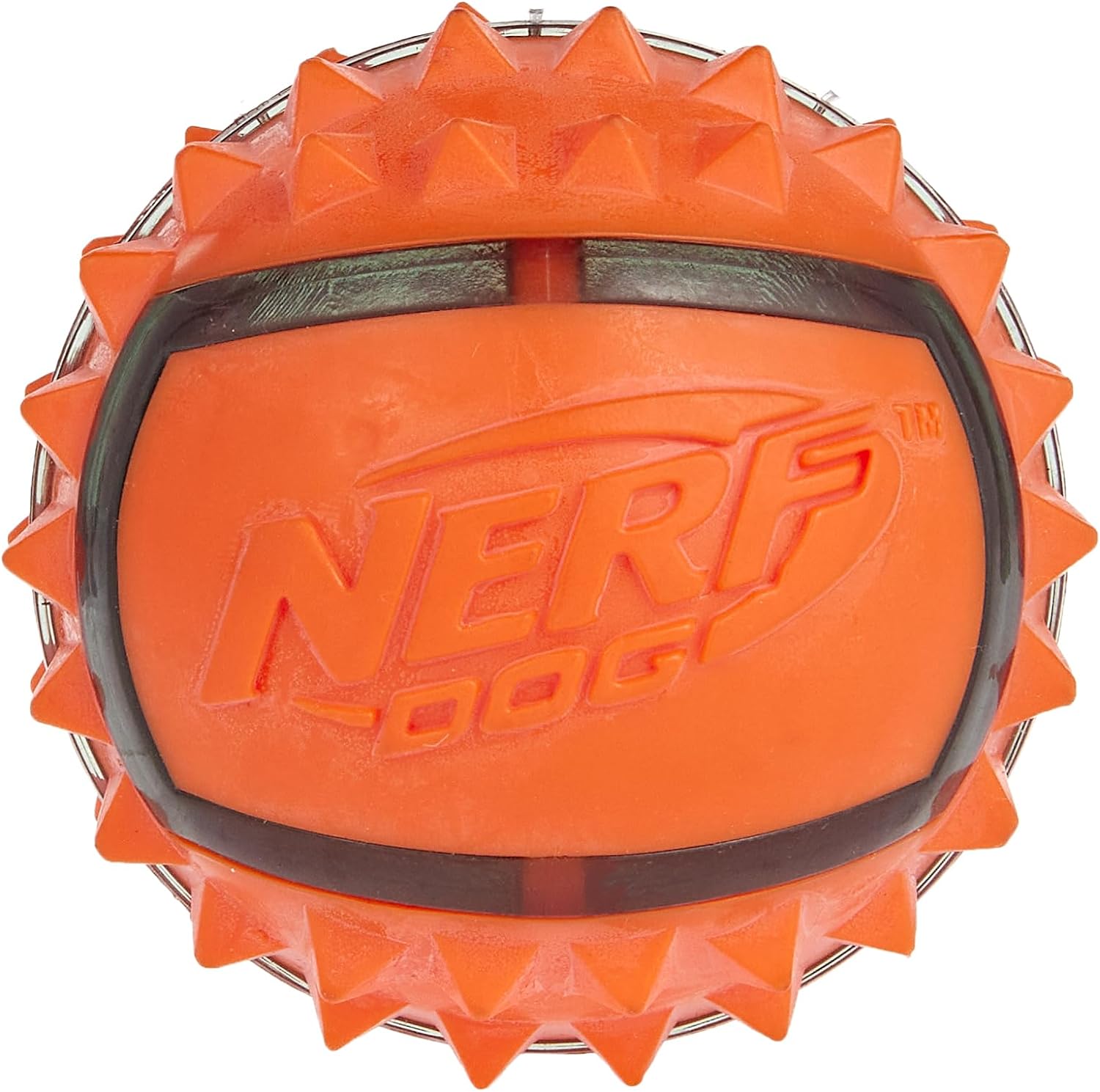 Nerf Dog Dog Toy TPR Spike Ball Thermostatic Rubber 6.3 cm Blue/Orange