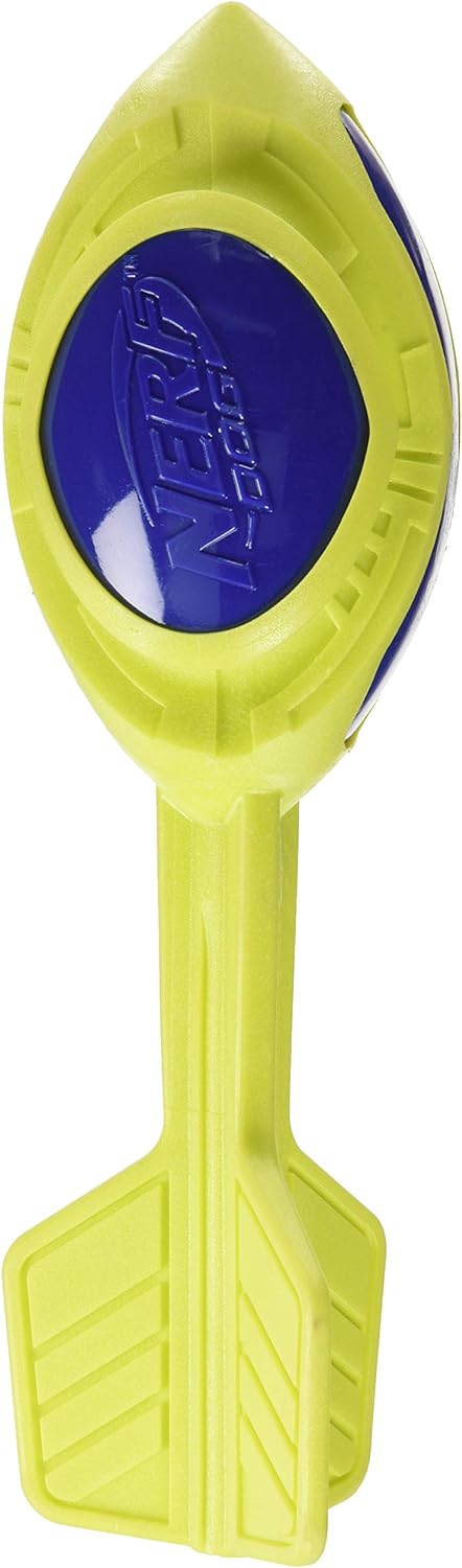 Nerf Dog Rubber Megaton Vortex Dog Toy, Lightweight, Durable and Water Resistant, 12 Inches, For Medium/Large Breeds, Single Unit, Blue/Green