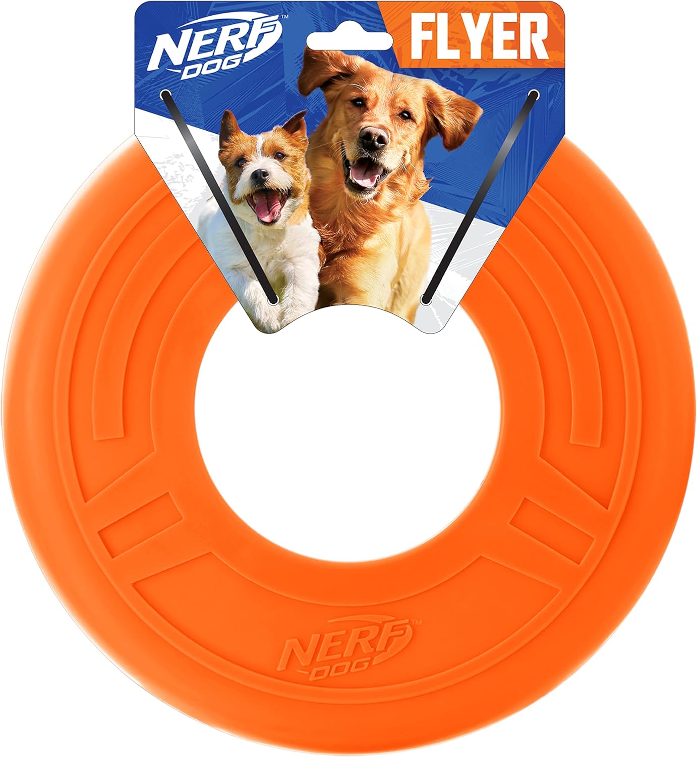 Nerf Dog 10in Atomic Flyer - Orange