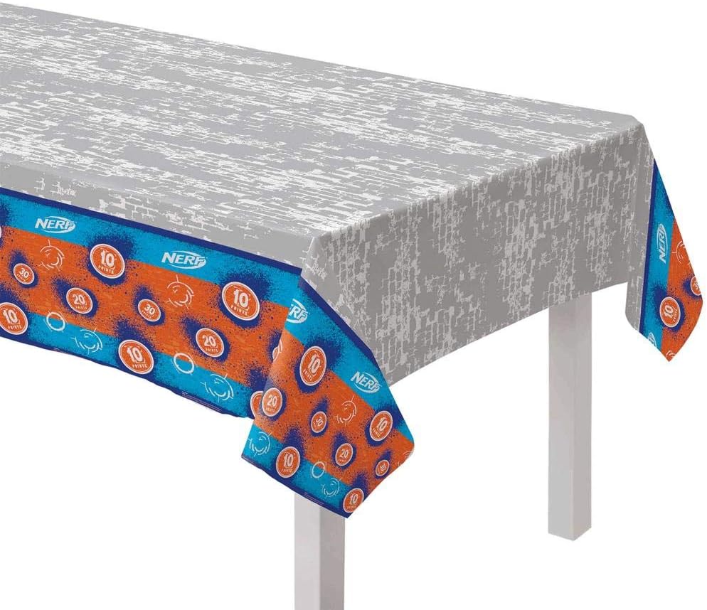 Amscan Nerf Design Paper Table Cover - 54 x 96 | Multicolor | 1 Pc.