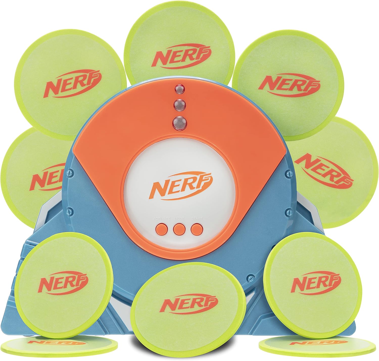 Nerf Skeet Shot Disc Launcher - Launches Discs Up to 6 ft  Launch in Multiple Directions - Perfect Your Aim - Amazon Exclusive