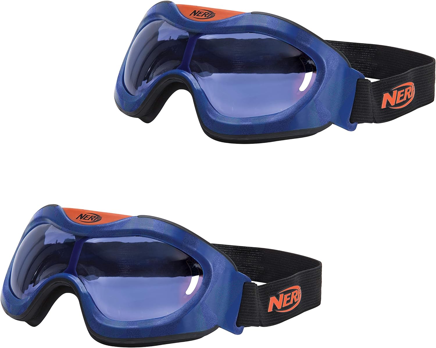 NERF Elite Goggles, Transparent/Clear Impact-Resistant Tactical Eyewear, for use Blaster - Stay Prepared & Protected for Battle - One Size Fits All