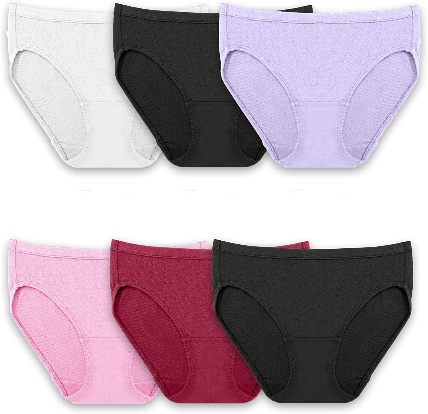 Fruit of the Loom Women' Breathable Underwear, Moisture Wicking Keeps You Cool & Comfortable, Available in Plus Size