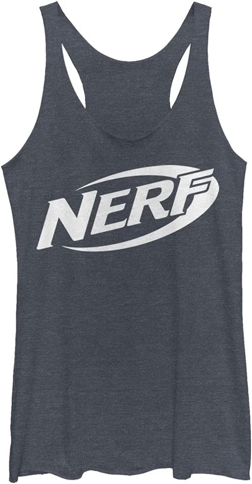Hasbro Women' Nerf Logo Tri-Blend Racerback Layering Tank