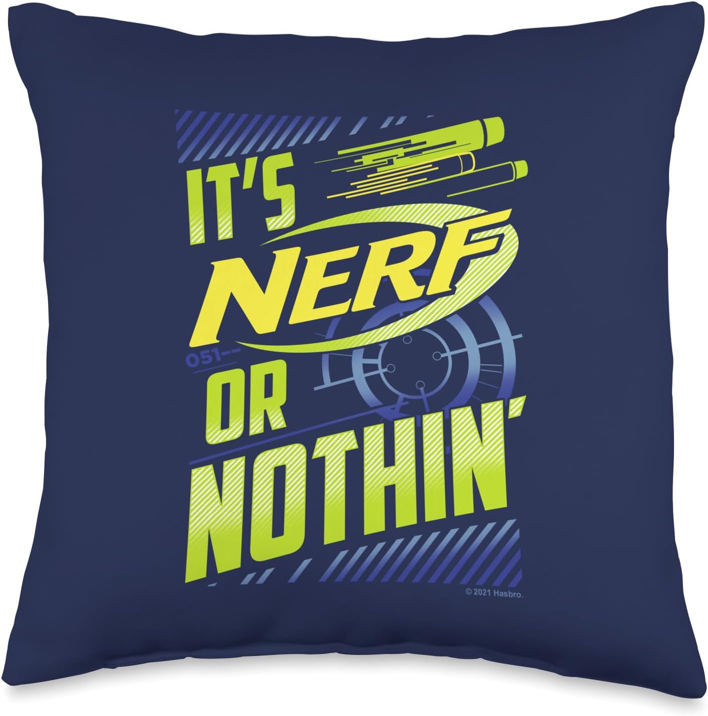 Nerf It' Nerf Or Nothin' Throw Pillow