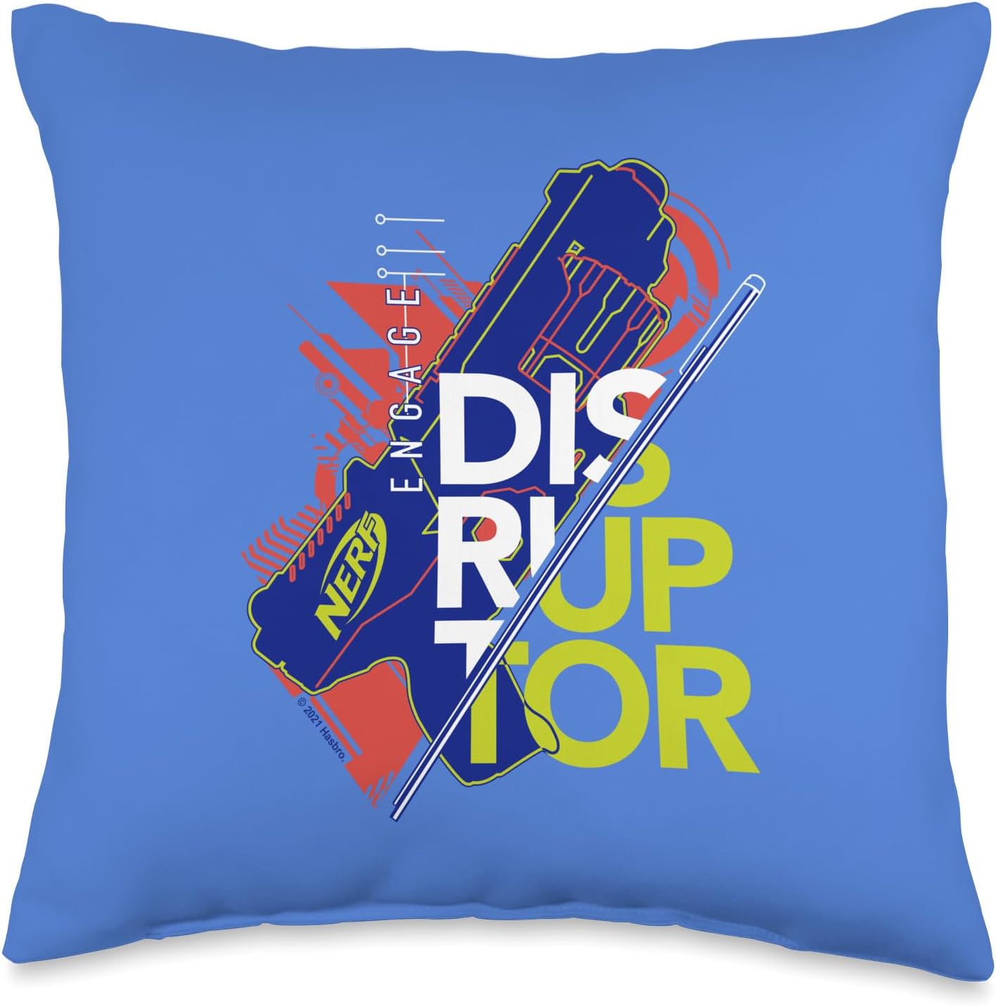 Nerf Engage The Disruptor Throw Pillow, 16x16, Multicolor