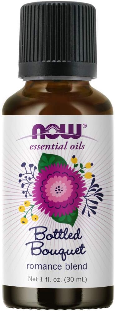 NOW Essential Oils, Bottled Bouquet Oil Blend, Floral Aromatherapy Scent, Blend of Pure Essential Oils, Vegan, Child Resistant Cap, 1-Ounce