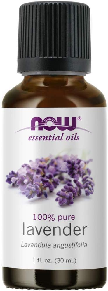 NOW Essential Oils, Lavender Oil, Soothing Aromatherapy Scent, Steam Distilled, 100% Pure, Vegan, Child Resistant Cap, 1-Ounce