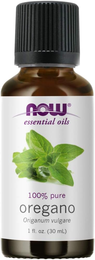 NOW Essential Oils, Oregano Oil, Comforting Aromatherapy Scent, Steam Distilled, 100% Pure, Vegan, Child Resistant Cap, 1-Ounce