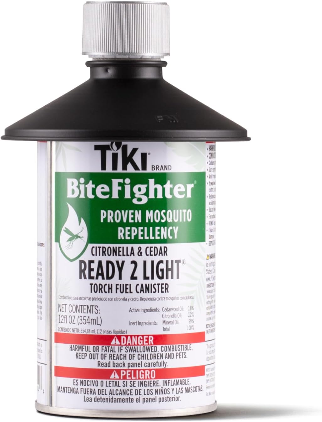 TIKI Brand BiteFighter 12 Ounce Tiki Torch Fuel Ready 2 Light