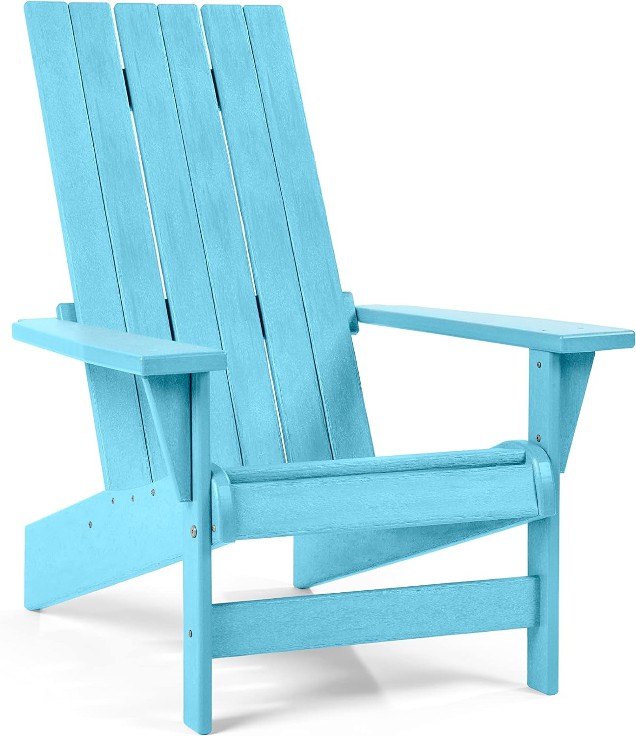 Keter Montauk Adirondack Chair with Weatherproof Finish, Outdoor Furniture for Entertaining by The Pool, Patio, and Fire Pit, Easy Assembly for Sturdy and Steady Outdoor Seating, Seafoam