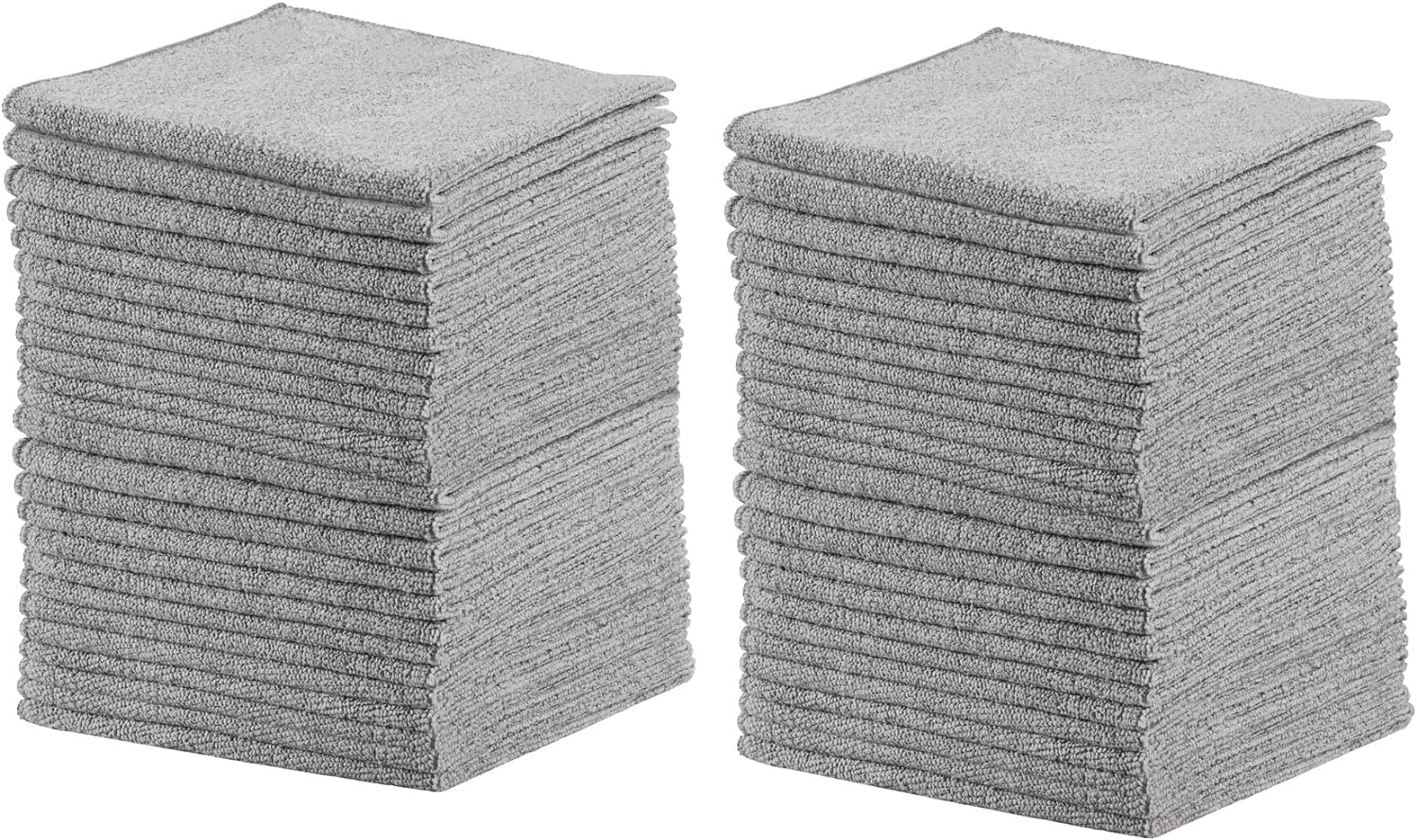 Rubbermaid All Purpose Microfiber Cleaning Cloth Towels, 50 Pack, 14x14, Non-Scratch, Reusable/Washable for Cleaning/Wiping/Polishing for Home/Kitchen/Car