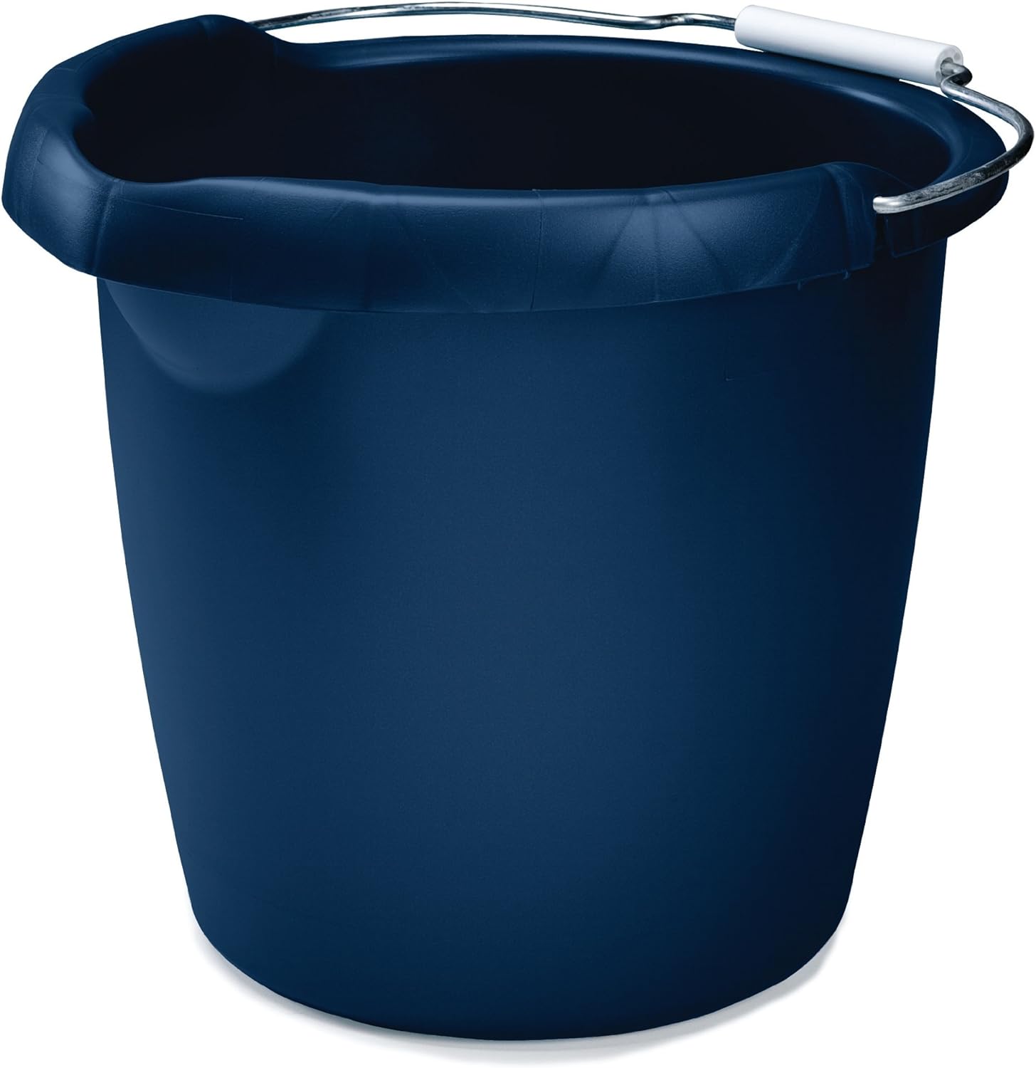 Rubbermaid Roughneck Square Bucket, 15-Quart, Blue, Sturdy Pail Bucket Organizer Household Cleaning Supplies Projects Mopping Storage Comfortable Durable Grip Pour Handle