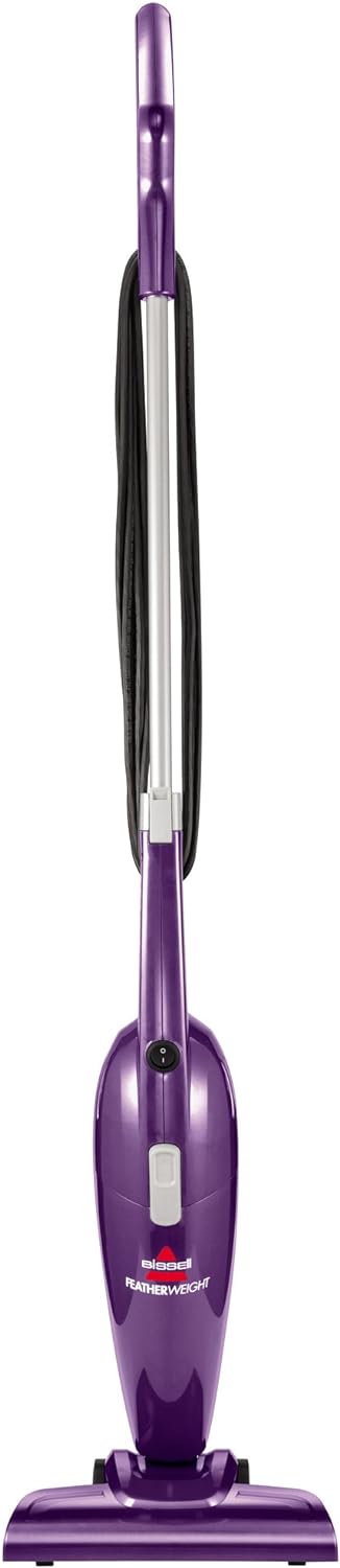 Bissell Featherweight Stick Lightweight Bagless Vacuum with Crevice Tool, 20334, Purple