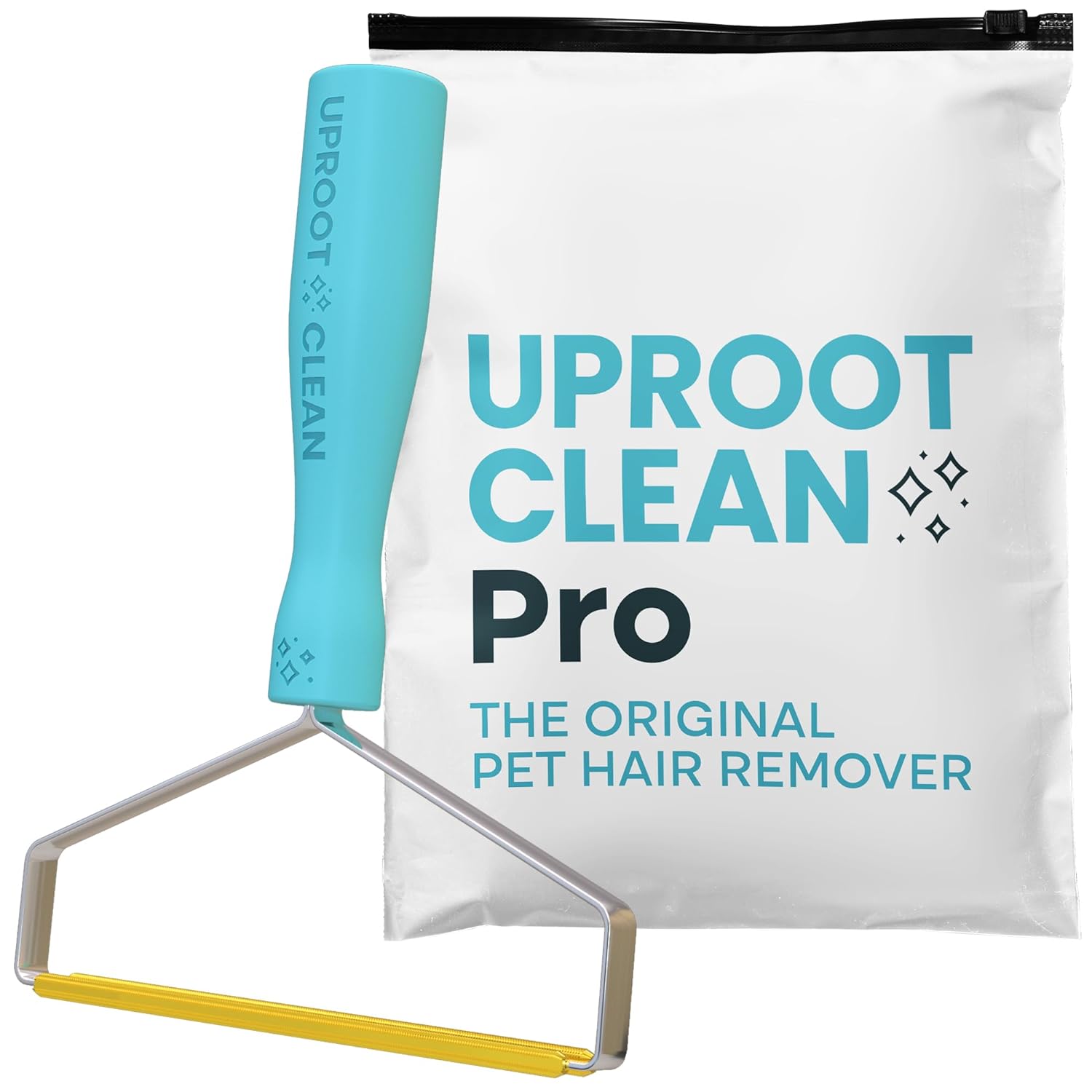 Uproot Cleaner Pro Pet Hair Remover - Special Dog Hair Remover Multi Fabric Edge and Carpet Scraper by Uproot Clean - Cat Hair Remover for Couch, Pet Towers & Rugs - Gets Every Hair!