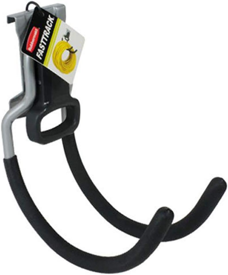 Rubbermaid FastTrack Utility Hook, Garage Organization Wall Hanger, Tool Hanger, Wall Mount and Heavy Duty Tool Hanger