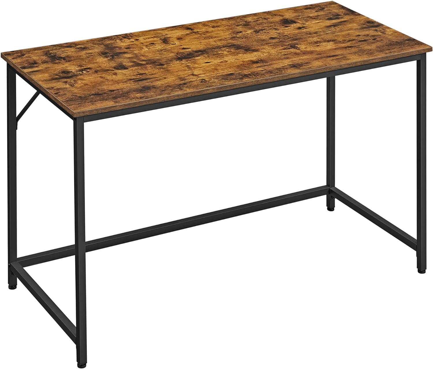 VASAGLE Computer Desk, Gaming Desk, Home Office Desk, for Small Spaces, 23.6 x 47.2 x 29.5 Inches, Industrial Style, Metal Frame, Rustic Brown and Black ULWD039B01